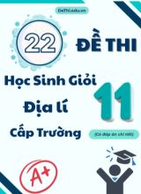 Tổng hợp 22 đề thi HSG Địa lí Lớp 11 cấp Trường (Có đáp án chi tiết)